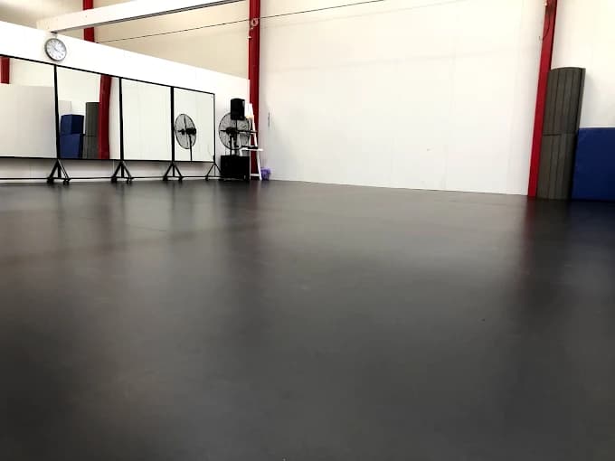 SDS Griffith main dance studio with professional floor and mirrors